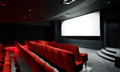 Salle et écran du cinéma 3 luxembourg